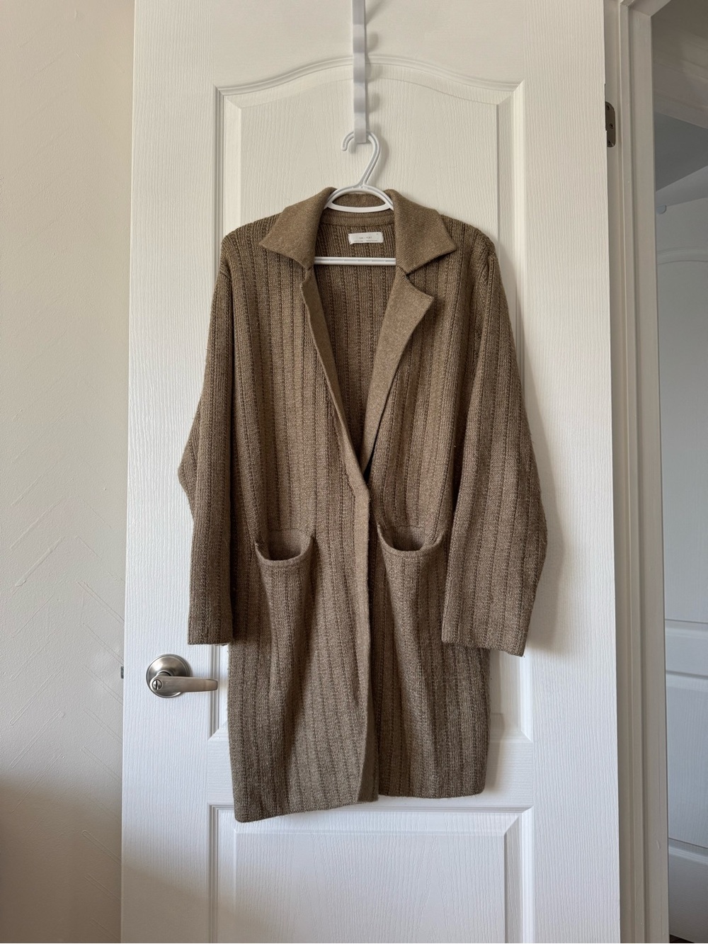 Oak + Fort collared long cardigan